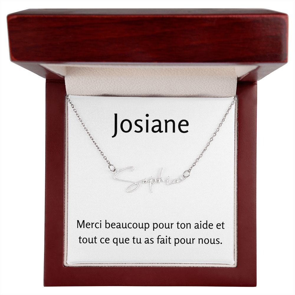 Signature Name Necklace | Merci