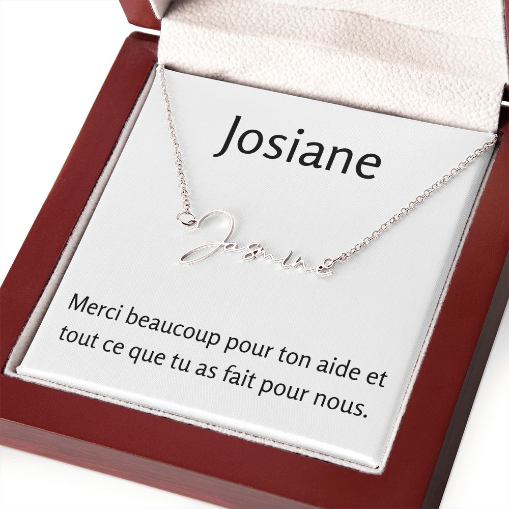 Signature Name Necklace | Merci