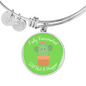 Fully Vaccinated Necklace, Still not a Hugger Pendant, Cactus, Personalized Charm Bracelet, Birthday Gift, Bangle Silver Gold Bracelet