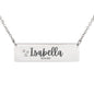 New Mom Daughter Birthdate Horizontal Bar Necklace