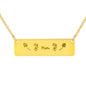 Mom Horizontal Bar Engraved Necklace