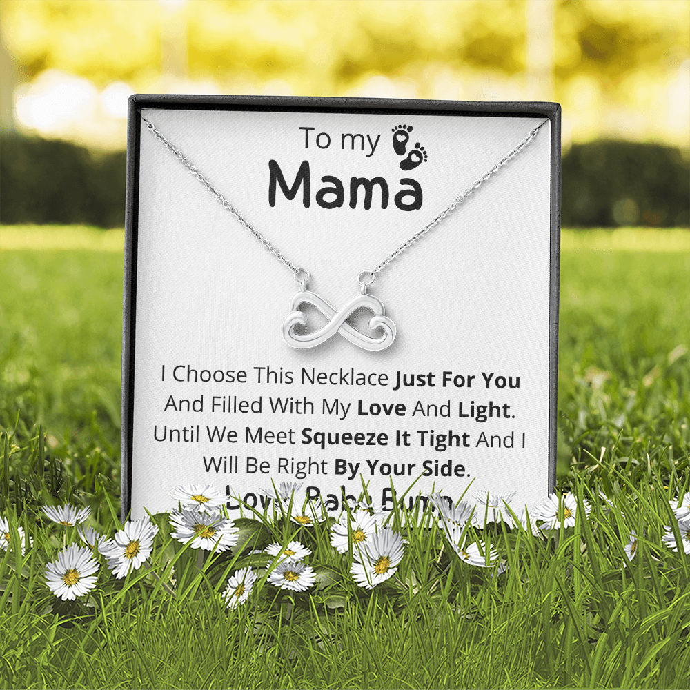 To My Mama, Infinity Heart Pendant Necklace