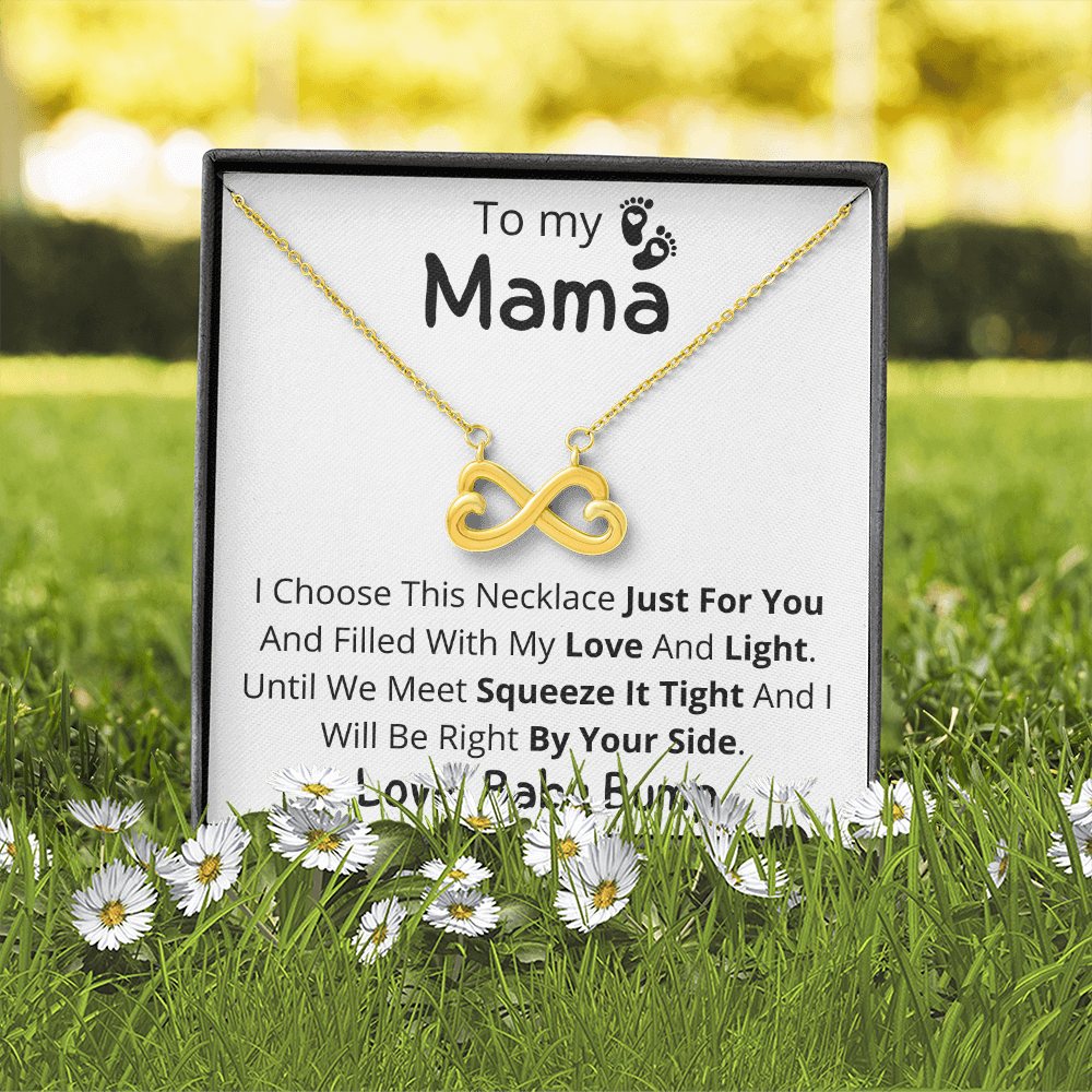 To My Mama, Infinity Heart Pendant Necklace