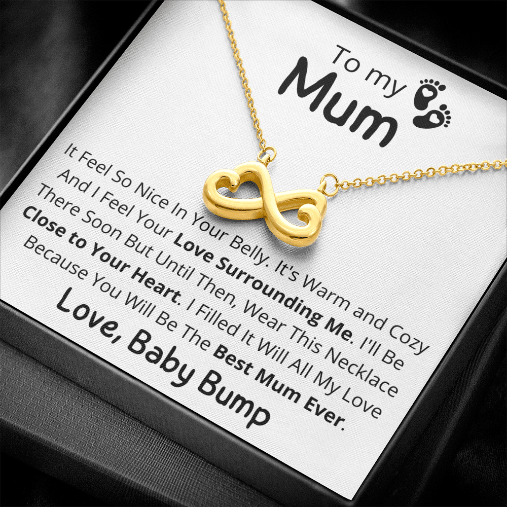 Mother's Day Gift From Baby Bump for Mum, Infinity Necklace