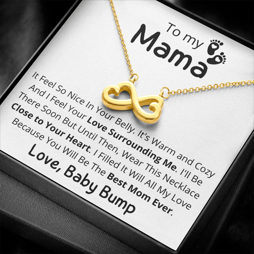 Mother's Day Gift From Baby Bump, Infinity Necklace