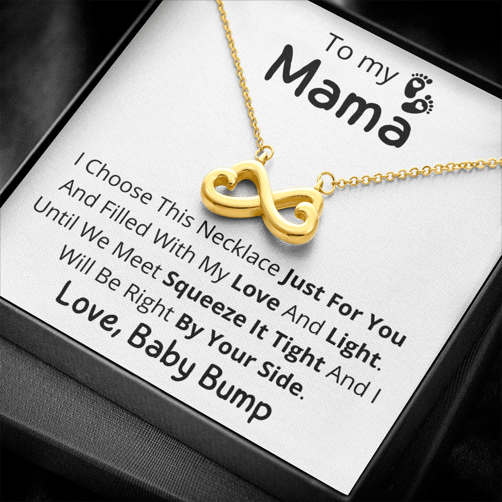 To My Mama, Infinity Heart Pendant Necklace