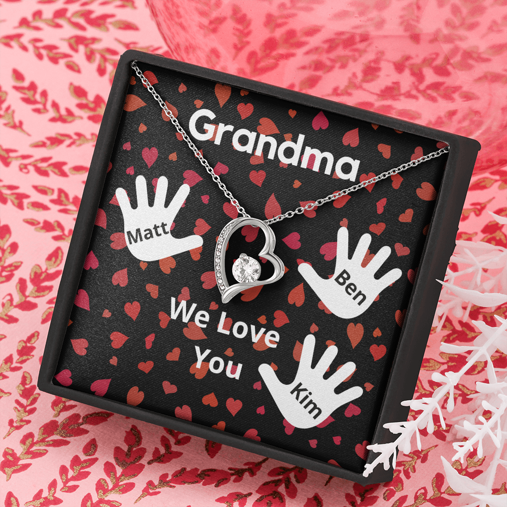 Personalized Valentine's Day Gift for Grandma from 3 Grandchildren