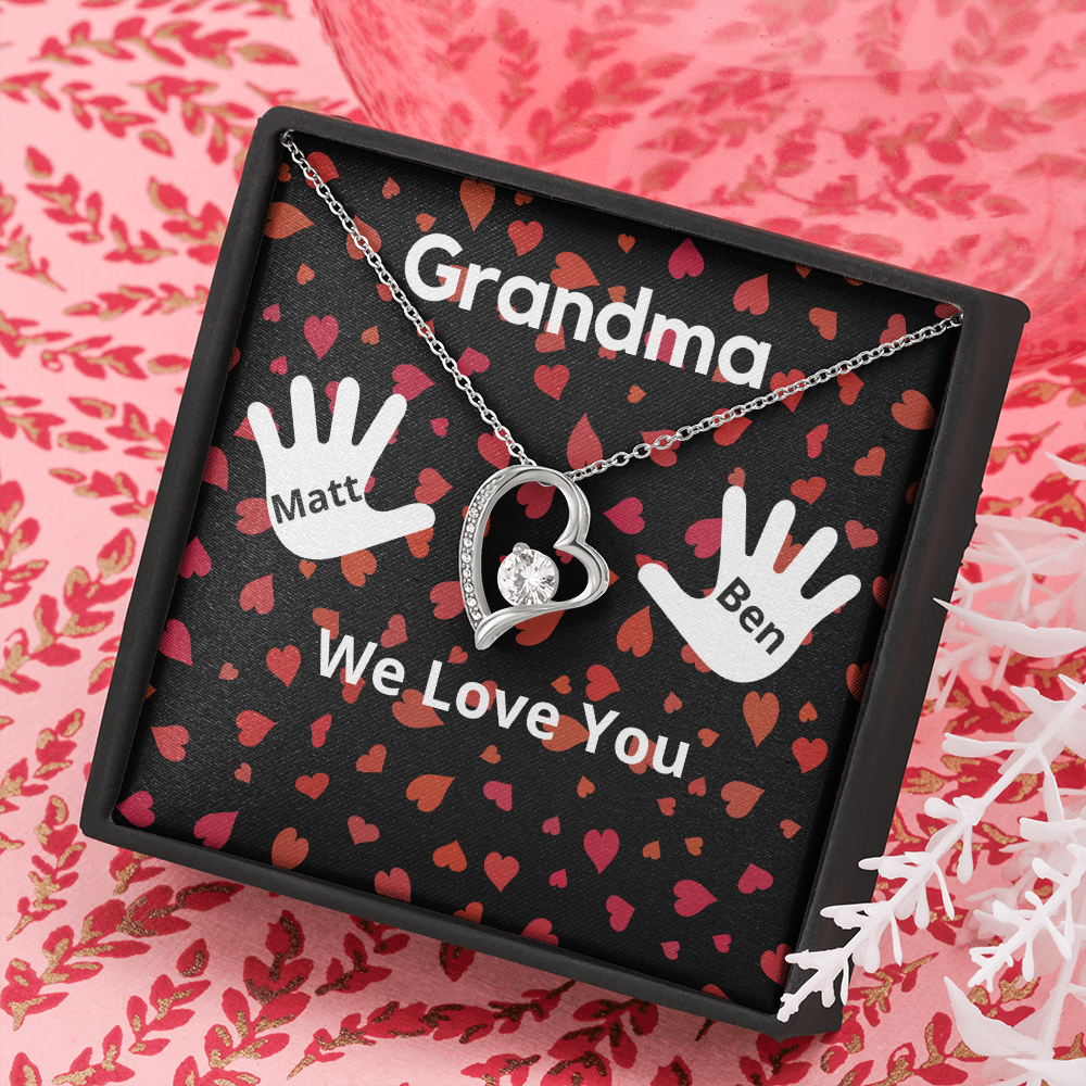 Personalized Valentine's Day Gift for Grandma from 2 Grandchildren