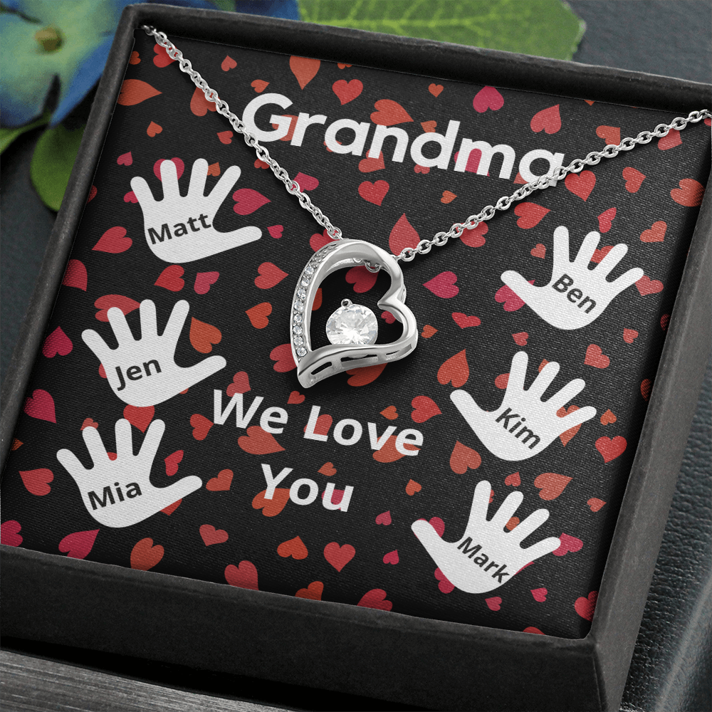 Personalized Valentine's Day Gift for Grandma from 6 Grandchildren