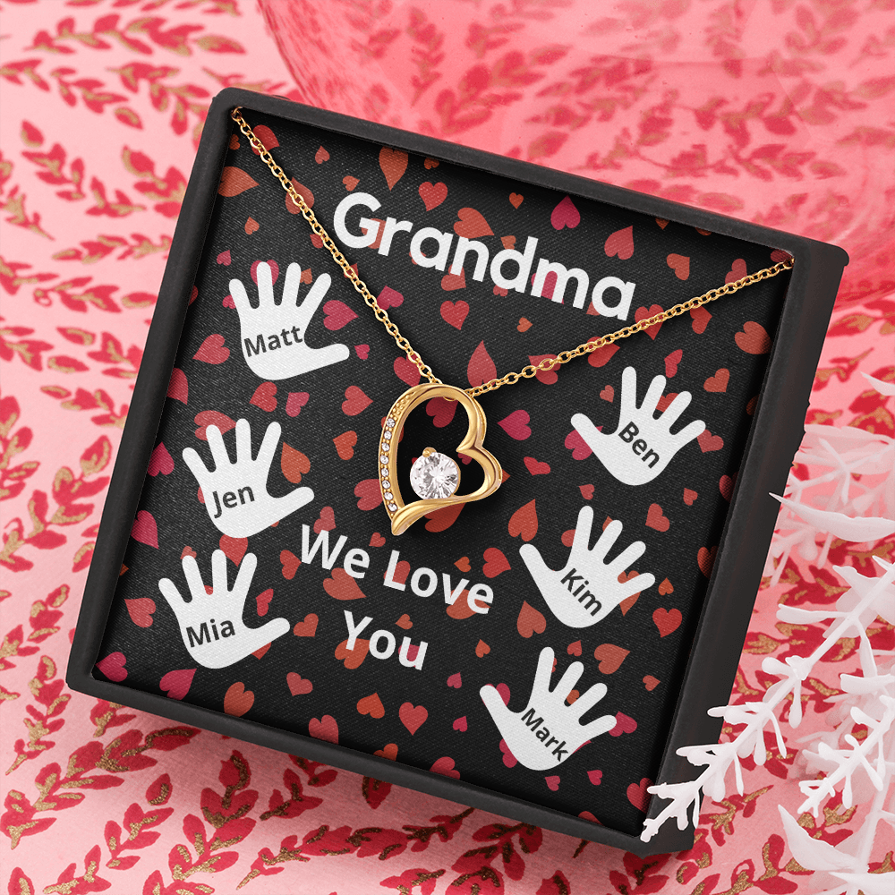 Personalized Valentine's Day Gift for Grandma from 6 Grandchildren