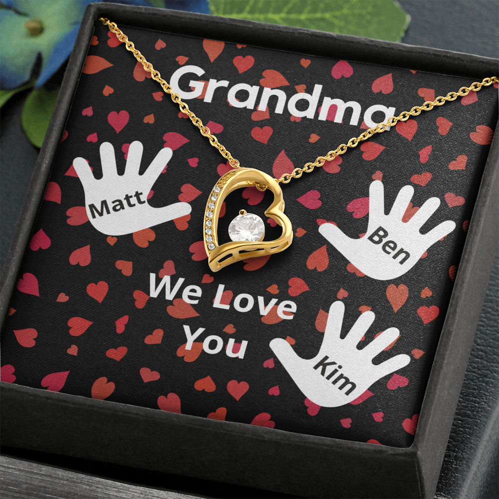 Personalized Valentine's Day Gift for Grandma from 3 Grandchildren