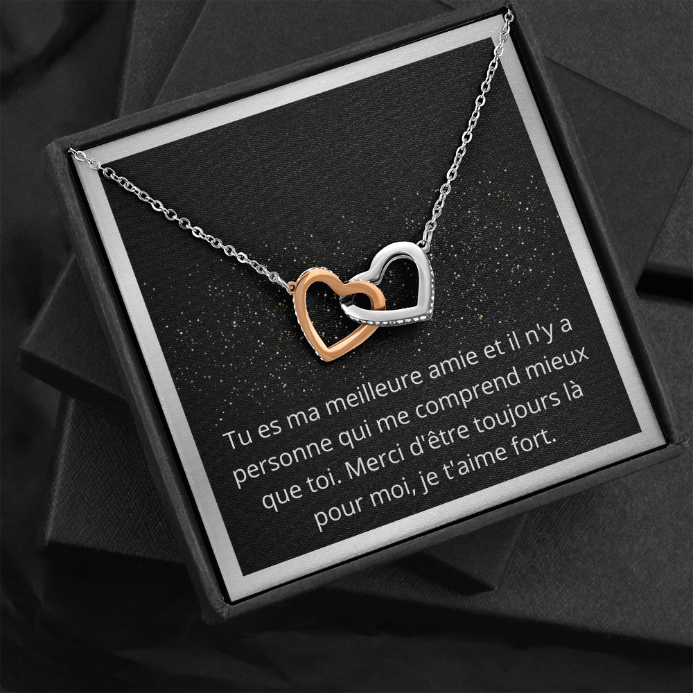 Collier pour meilleure amie - Cadeau de Noël - Cadeau d'anniversaire