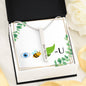 I Believe in You  4 Sided Vertical Stick Bar Necklace