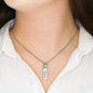 To My Mommy Birthstone Name Pendant Necklace