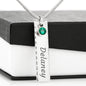 Capricorn Sister Birthstone Name Necklace