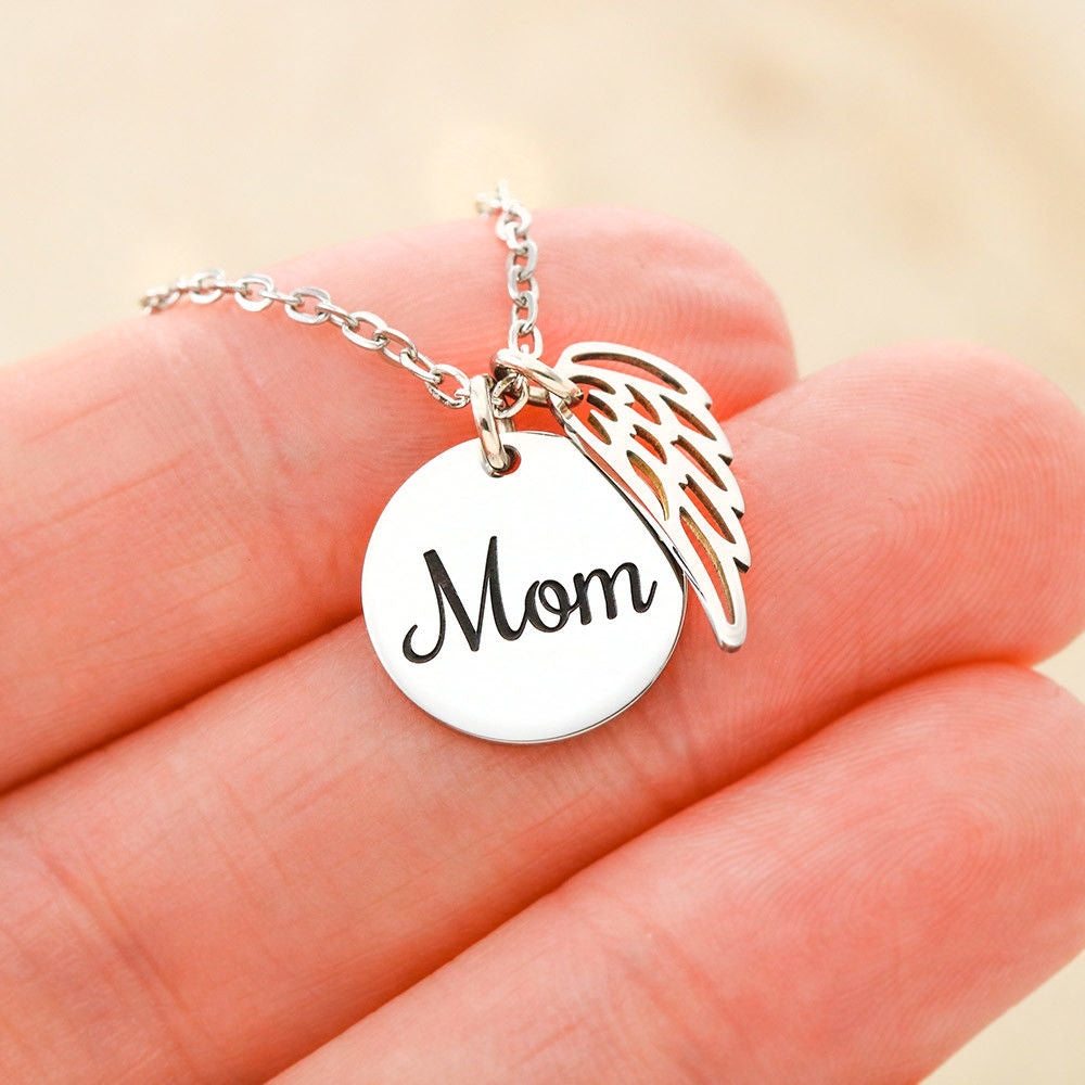Mom Daughter Element Water Minimalist Necklace Gift