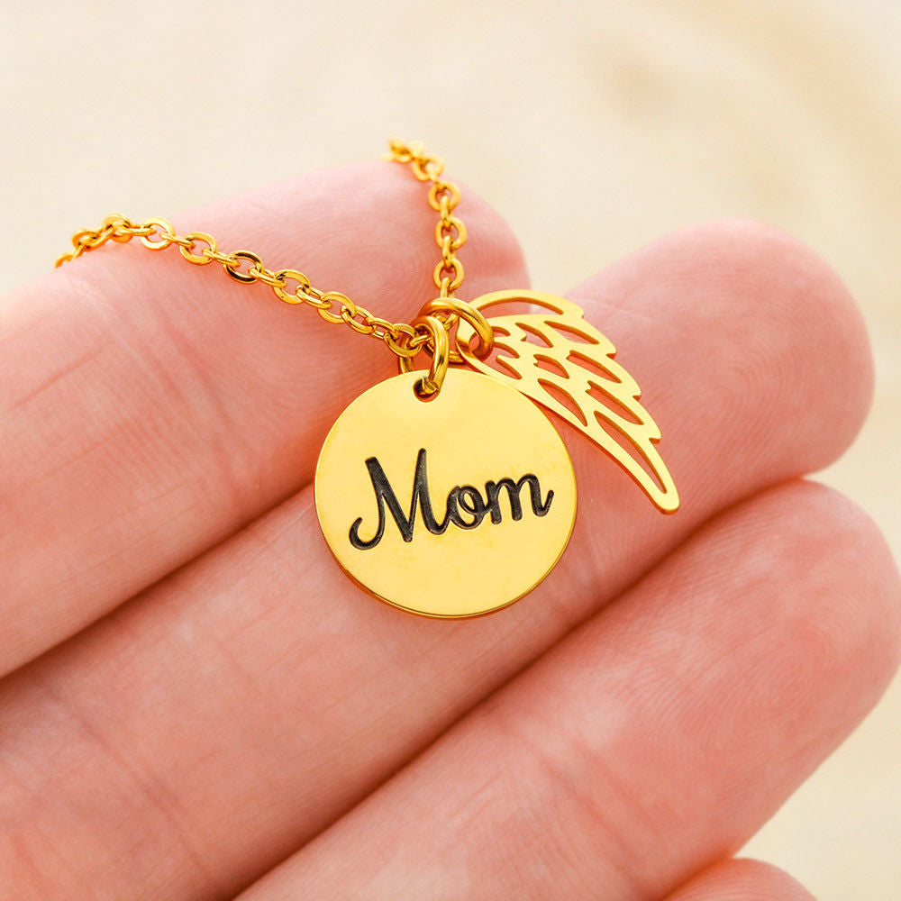Mom Daughter Element Water Minimalist Necklace Gift