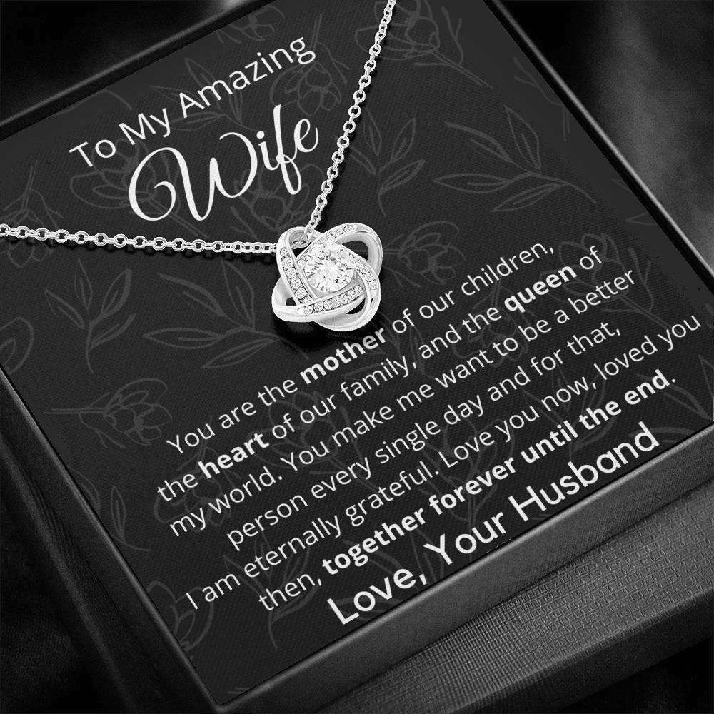 To My Amazing Wife - Pendant Necklace - Appreciation Gift