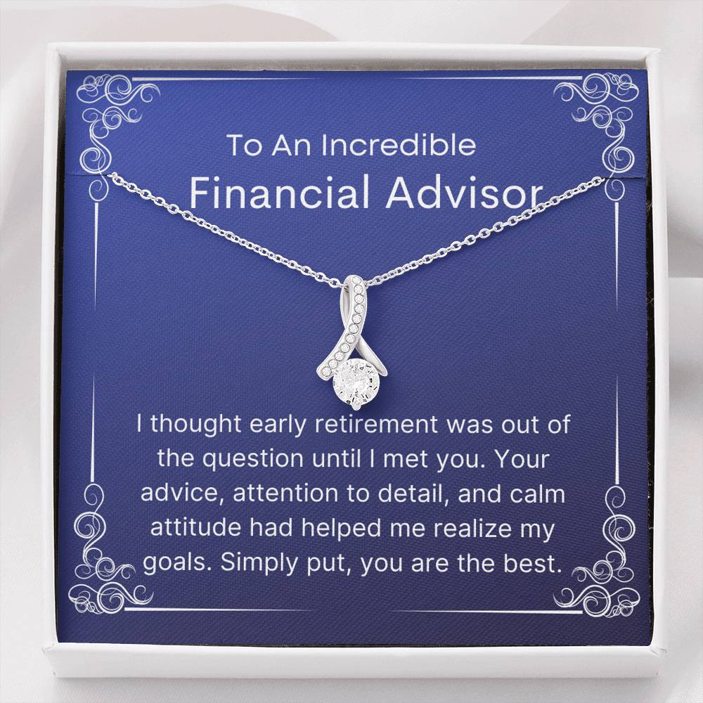 To My Financial Advisor - Pendant Necklace