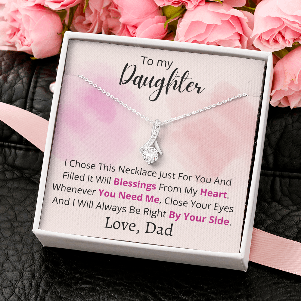 To My Daughter - Jewelry Necklace Gift Set - From Dad