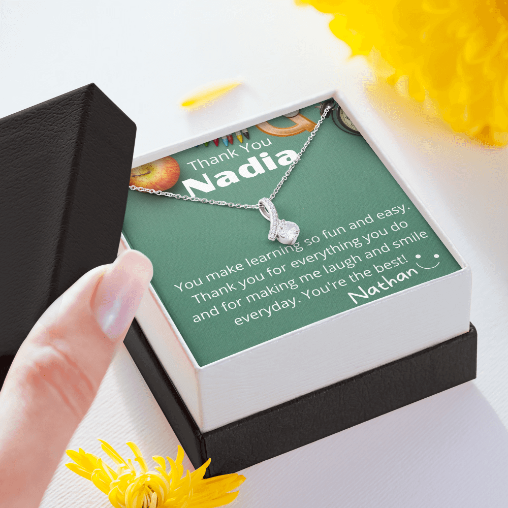 To My Teacher -  Personalized Thank You Gift Set from Student