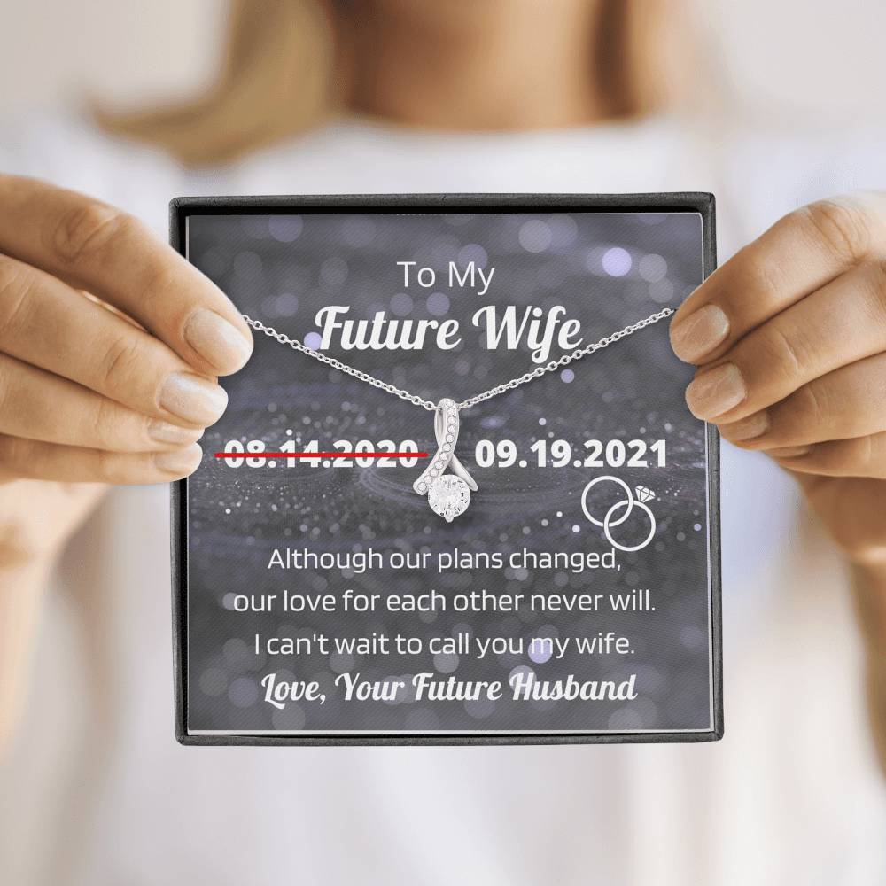 To My Future Wife Future Wedding Date Alluring Beauty Necklace