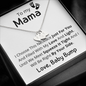To My Mama, Heart Pendant Necklace, From Baby Bump