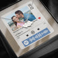 Scannable Shopify Code Message Card with Heart Charm Pendant, gift for her, friend, girlfriend