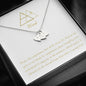 Daughter Friend Mom Minimalist Heart Wind Element Necklace
