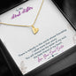 To My Soul Sister Friend Heart Pendant Silver Gold Necklace