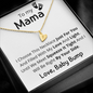 To My Mama, Heart Pendant Necklace, From Baby Bump