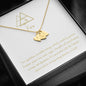 Mom Daughter Fire Element Minimalist Heart Charm Necklace Gift