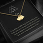 Mom Daughter Element Fire Minimalist Heart Charm Silver Necklace Gift