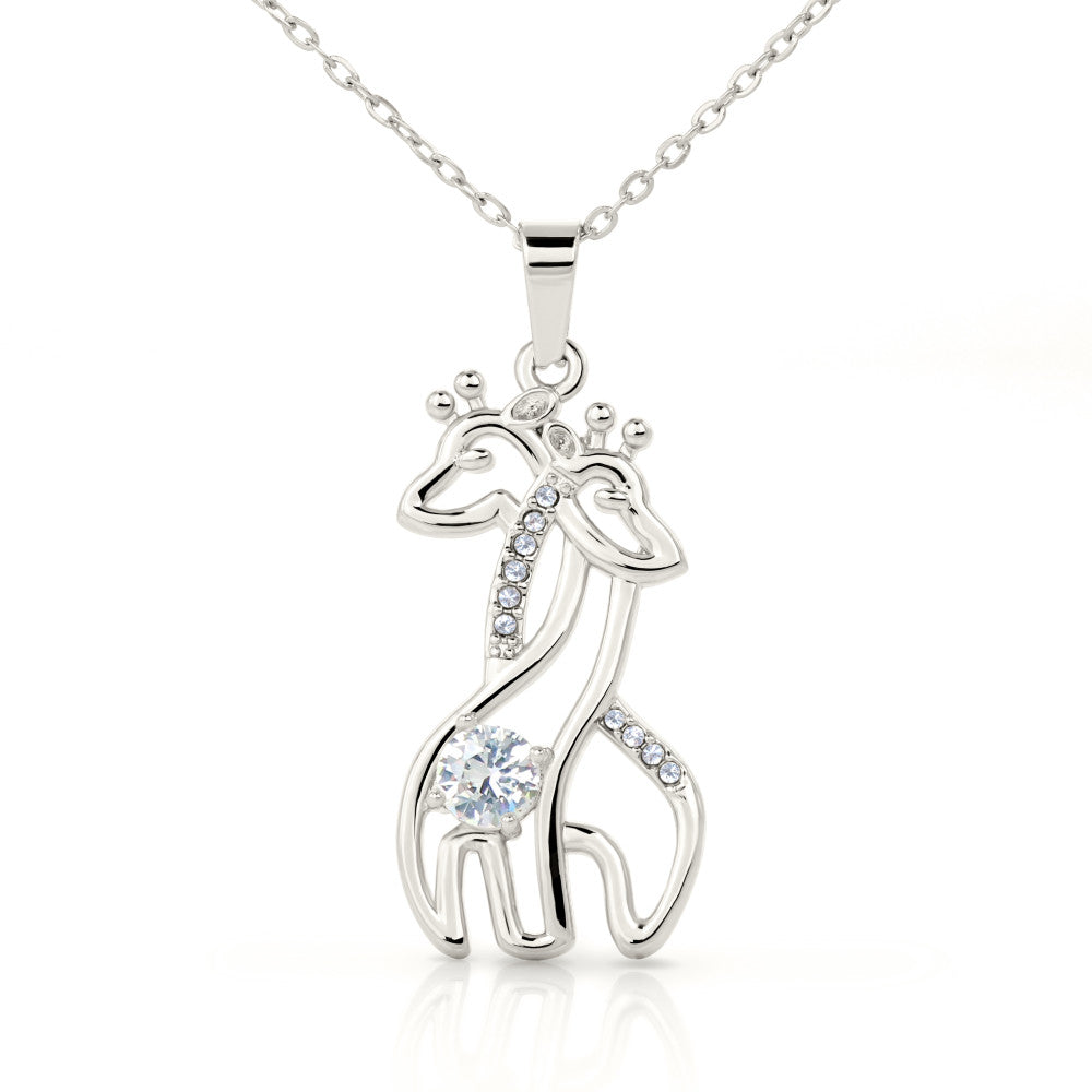To my Daughter Swarovski Pendant Birthstone Necklace Silver Gold