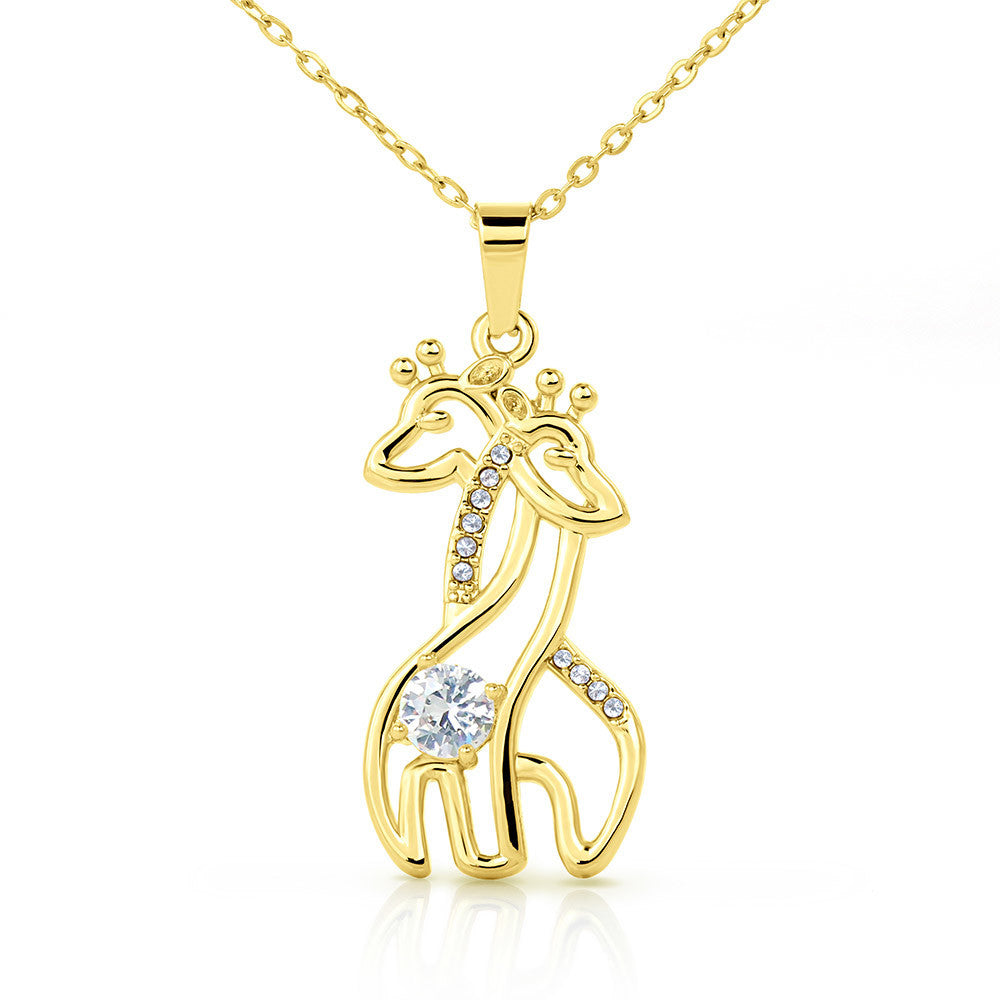 To my Daughter Swarovski Pendant Birthstone Necklace Silver Gold