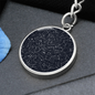Personalized Celestial Night Sky Circle Pendant Keychain