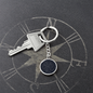 Personalized Celestial Night Sky Circle Pendant Keychain