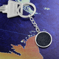 Personalized Celestial Night Sky Circle Pendant Keychain