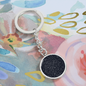 Personalized Celestial Night Sky Circle Pendant Keychain