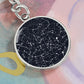Celestial Night Sky Circle Keychain Baton Rouge