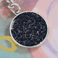 Celestial Night Sky Pendant Keychain Quebec Canada