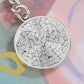 Celestial Night Sky Transparent Keychain Kirkland WA