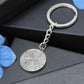 Celestial Night Sky Keychain Transparent