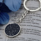 Celestial Night Sky Circle Keychain Gridley CA