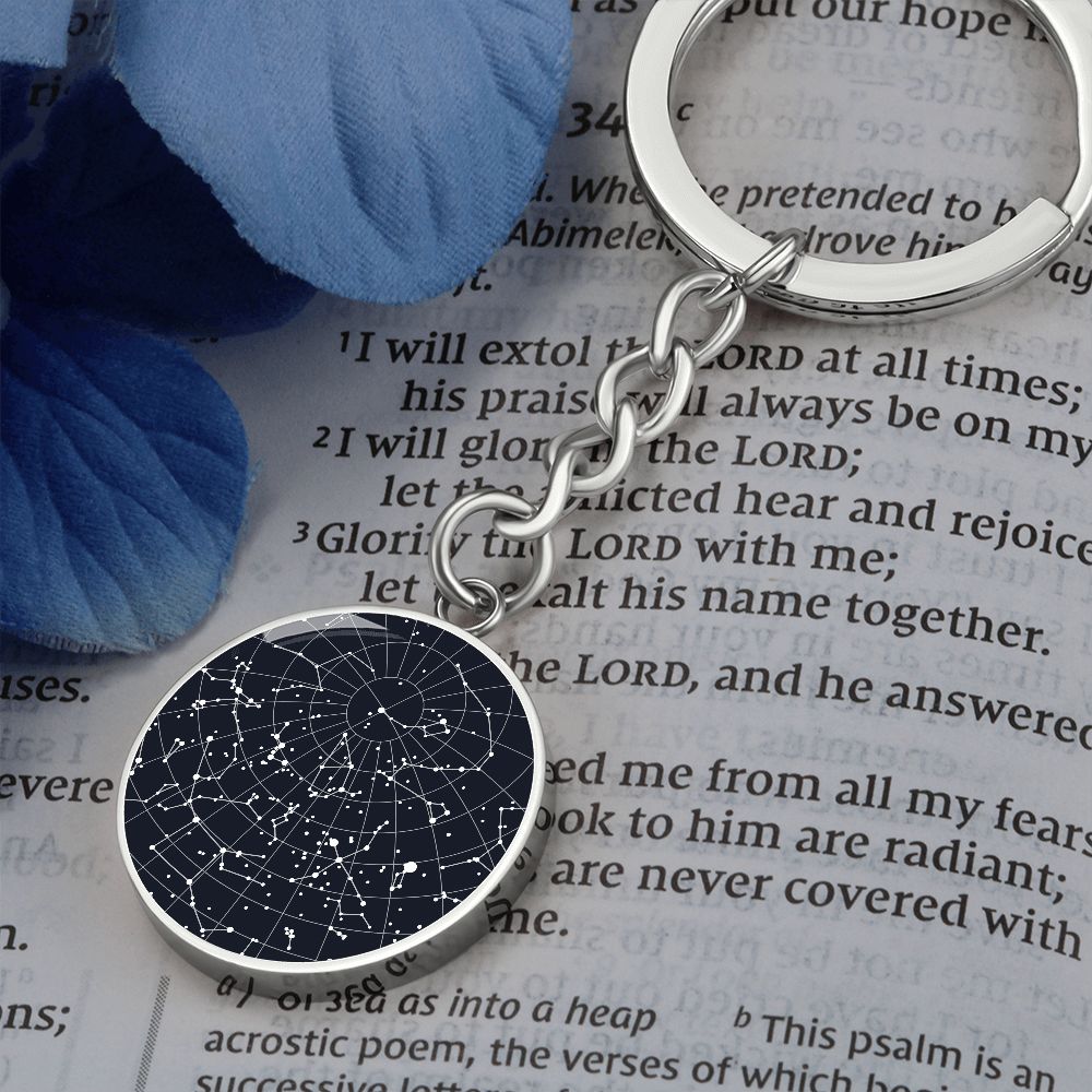 Celestial Night Sky Keychain Fenway Park