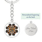 Every Child Matters Indigenous Community Canada Circle Pendant Personalized Keychain Silver Gold