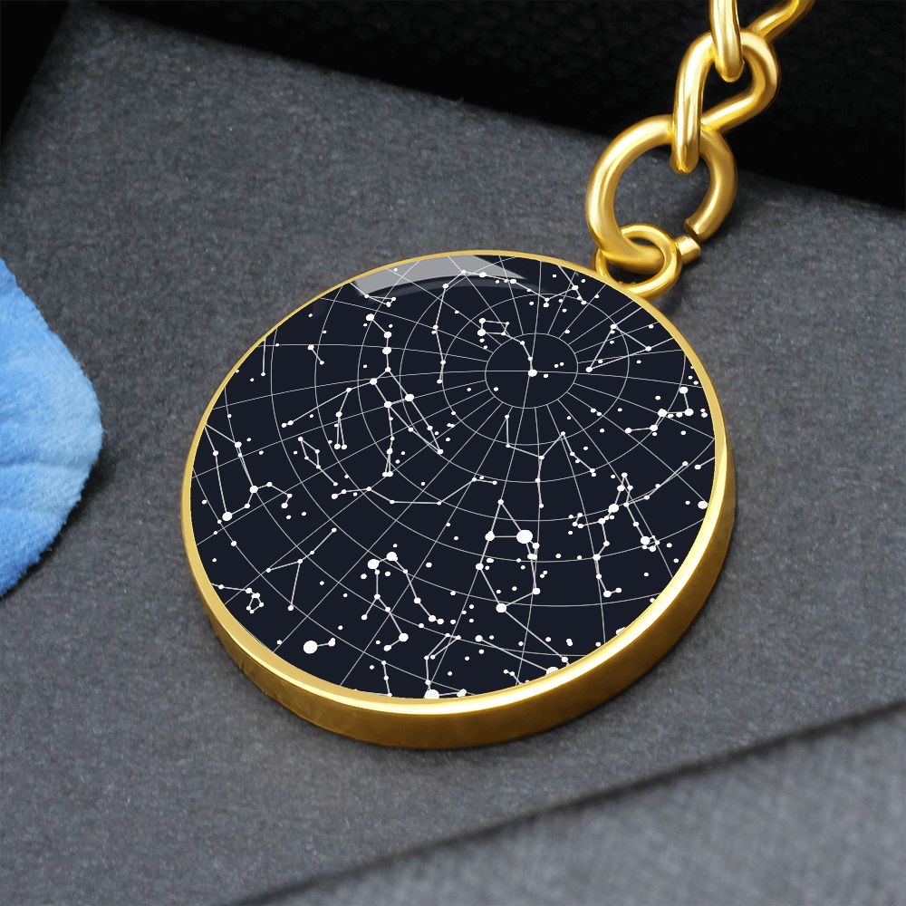 Celestial Night Sky Keychain Sheffield