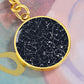 Celestial Night Sky Circle Keychain Gridley CA