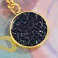 Celestial Night Sky Pendant Keychain Santa Barbara