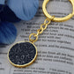 Celestial Night Sky Circle Keychain Gridley CA